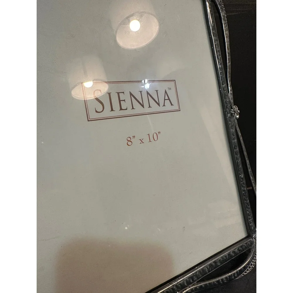 Sienna‎ Art Nouveau Style Silver Metal 8x10 Picture Frame Rhinestone Accents